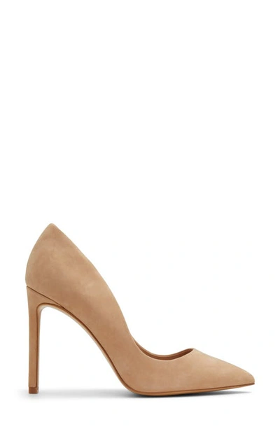 Shop Aldo Lala Pointed Toe Pump In Beige