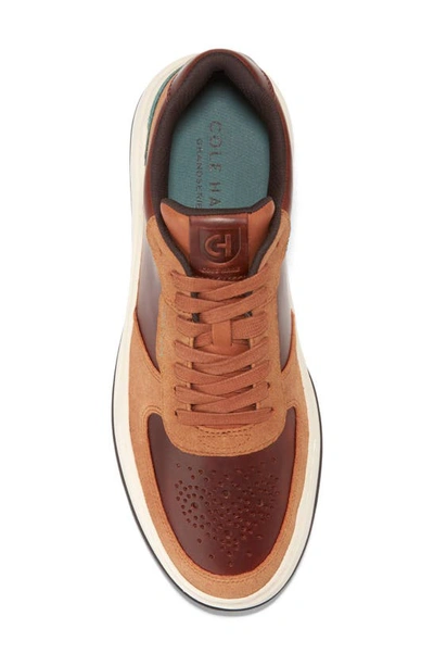 Shop Cole Haan Grandpro Crossover Sneaker In Acorn/ Trellis/ Ivory