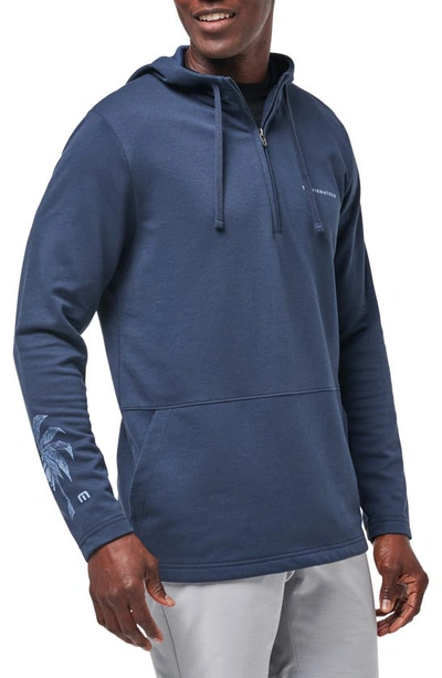 Shop Travis Mathew Palm Hoodie In Total Eclipse