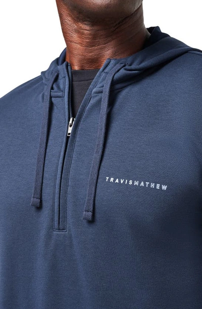 Shop Travis Mathew Palm Hoodie In Total Eclipse