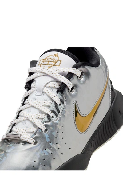 Shop Nike Lebron Xxi Se Basketball Shoe In Silver/ Gold/ Black
