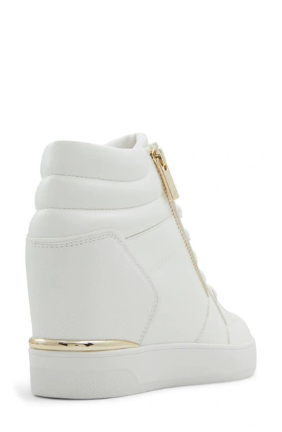 Shop Aldo Ereliclya Wedge Sneaker In White