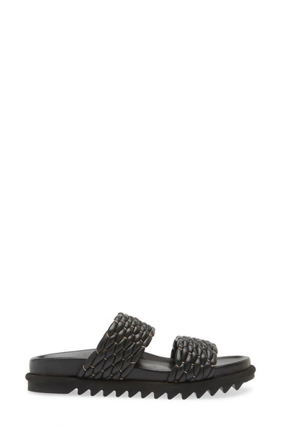 Shop Dries Van Noten Woven Slide Sandal In Qu112 Black900