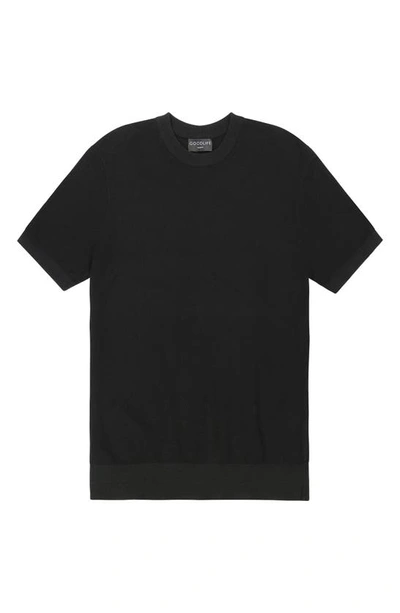 Shop Goodlife Mini Waffle T-shirt In Black