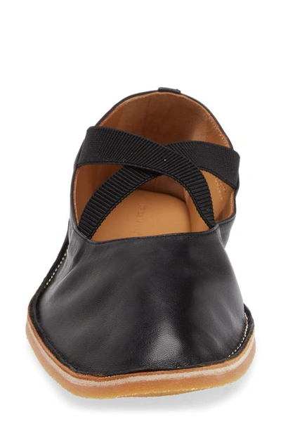 Shop Dries Van Noten Crisscross Strap Ballet Shoe In Qu112 Black900
