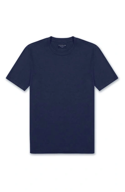 Shop Goodlife Supima® Blend Classic Crew T-shirt In Midnight