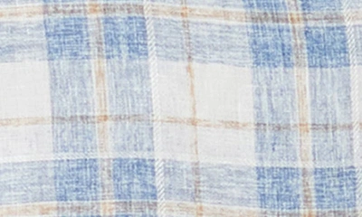 Bugatchi Julian Shaped Fit Linen Button-up Shirt In Classic Blue