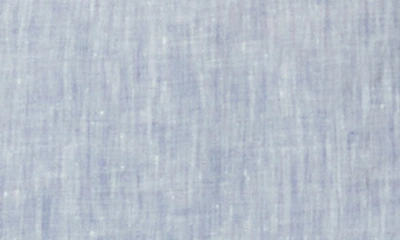 Bugatchi Jackson Shaped Fit Linen Button-up Camp Shirt In Navy