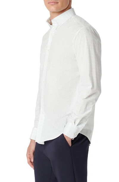 Bugatchi Karl Shaped Fit Button-up Shirt In White