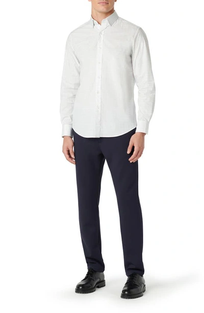 Shop Bugatchi Karl Shaped Fit Button-up Shirt In White