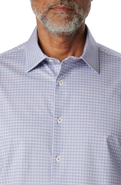 Bugatchi James Ooohcotton® Diamond Check Button-up Shirt In Lavender