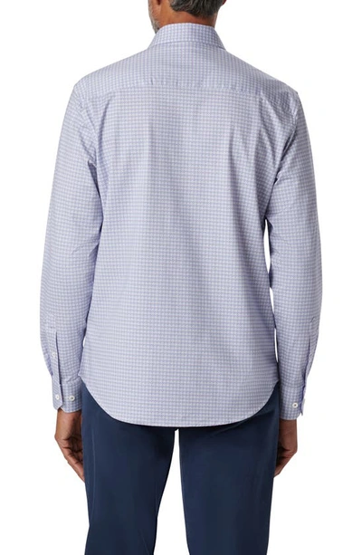 Bugatchi James Ooohcotton® Diamond Check Button-up Shirt In Lavender
