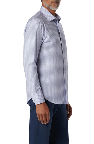 Bugatchi James Ooohcotton® Diamond Check Button-up Shirt In Lavender