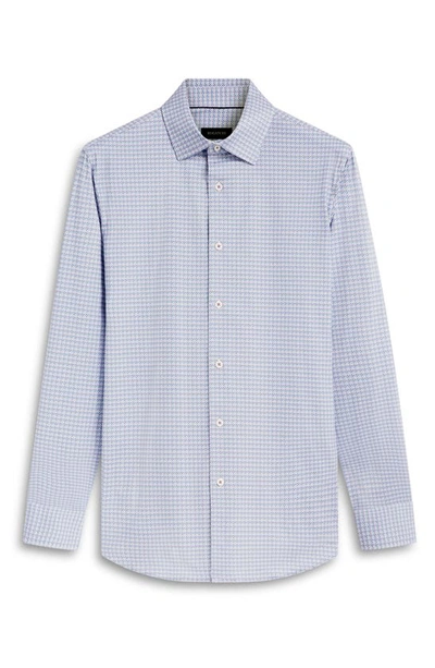 Bugatchi James Ooohcotton® Diamond Check Button-up Shirt In Lavender