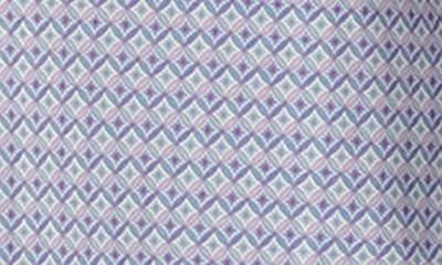 Shop Bugatchi James Ooohcotton® Diamond Check Button-up Shirt In Lavender