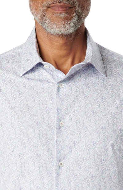 Bugatchi James Ooohcotton® Abstract Print Button-up Shirt In Stone