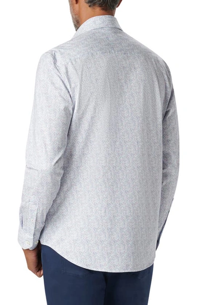 Bugatchi James Ooohcotton® Abstract Print Button-up Shirt In Stone