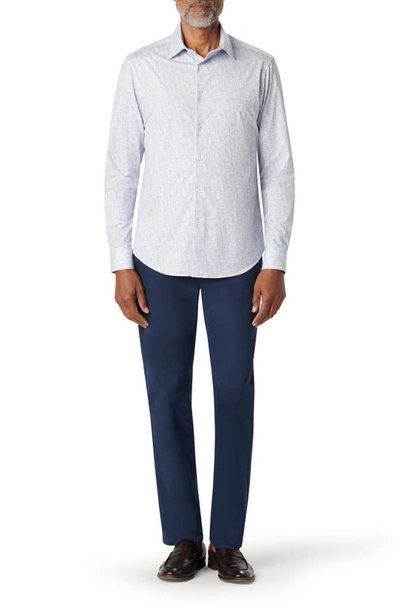 Bugatchi James Ooohcotton® Abstract Print Button-up Shirt In Stone