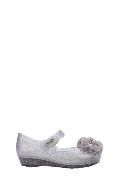 Mini Melissa Melissa Kids' Mini Ultragirl Springtime Mary Jane Flat In Clear Glit