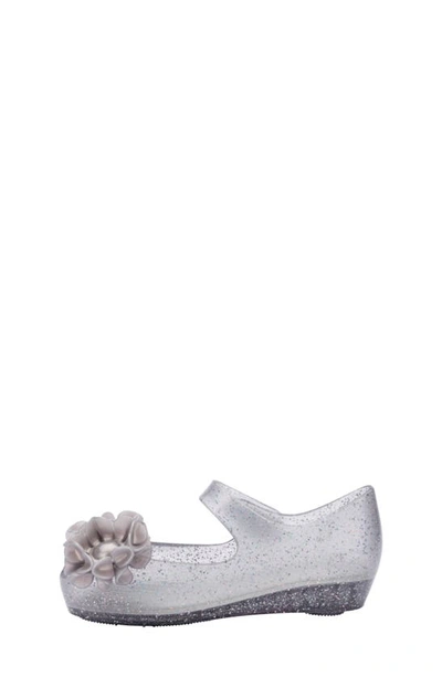 Mini Melissa Melissa Kids' Mini Ultragirl Springtime Mary Jane Flat In Clear Glit