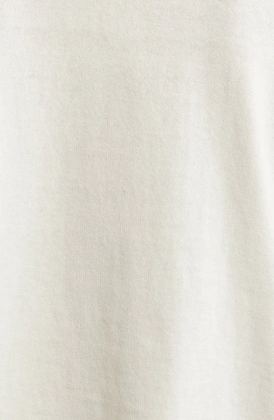 Shop Eileen Fisher Long Sleeve Organic Cotton Top In Bone