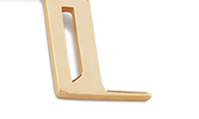 Monica Vinader Small Initial Pendant Necklace In 14kt Solid Gold - L
