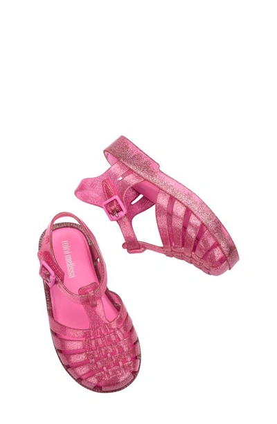 Shop Melissa Kids Mini Posses Sandal In Pink