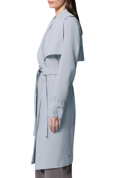 Soia & Kyo Essential Drapey Trench Coat In Breeze