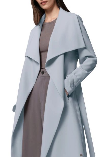 Soia & Kyo Essential Drapey Trench Coat In Breeze