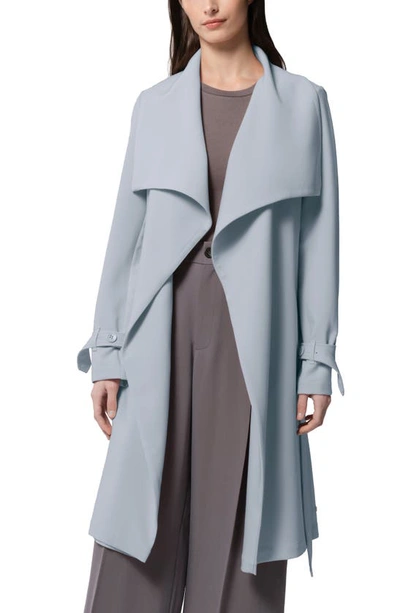 Soia & Kyo Essential Drapey Trench Coat In Breeze