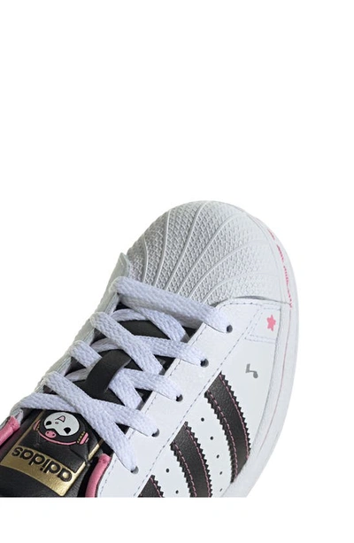 Shop Adidas Originals Kids' Superstar Sneaker In Bliss Pink/ White/ Core Black