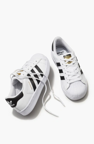 Shop Adidas Originals Kids' Superstar Sneaker In Bliss Pink/ White/ Core Black