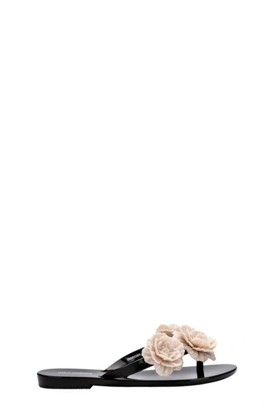 Mini Melissa Girls' Harmonic Springtime Sandals - Toddler, Little Kid, Big Kid In Beige/ Blck