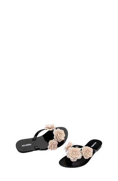 Mini Melissa Girls' Harmonic Springtime Sandals - Toddler, Little Kid, Big Kid In Beige/ Blck