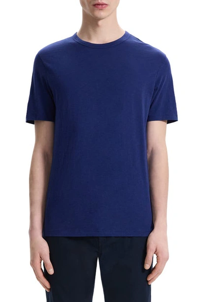 Shop Theory Cosmo Solid Crewneck T-shirt In Ocean