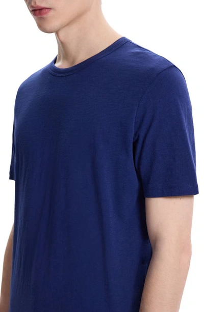 Shop Theory Cosmo Solid Crewneck T-shirt In Ocean