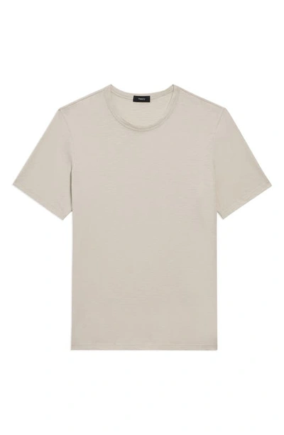 Theory Precise Tee In Luxe Cotton Jersey In Sand