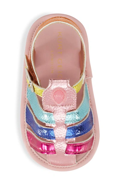 Kurt Geiger Kensington Fisherman Sandal In Pink Multi