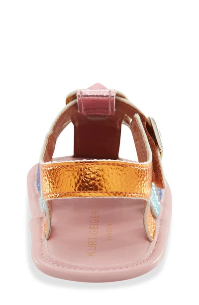 Kurt Geiger Kensington Fisherman Sandal In Pink Multi