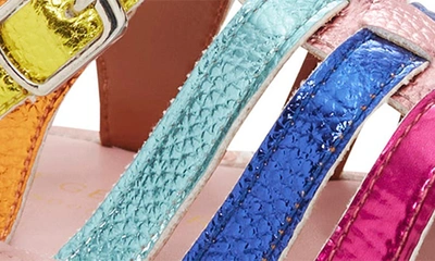 Kurt Geiger Kensington Fisherman Sandal In Pink Multi