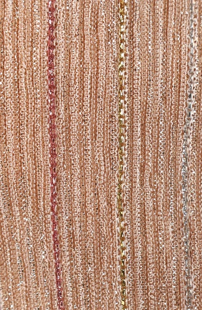 Petal And Pup Womens Farley Strapless Maxi Dress In Rose Gold Stripe