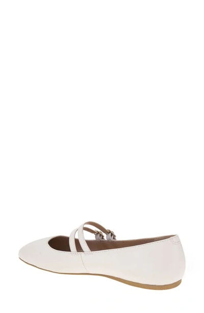 Bcbgeneration Women's Harisa Slip-on Buckle Square Toe Mary Jane Ballet Flats In Stone
