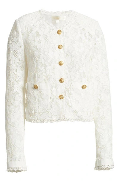 Loveshackfancy Richard Lace Jacket In Off White