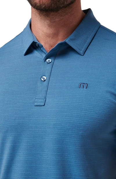 Shop Travis Mathew Travismathew The Heater Solid Short Sleeve Performance Polo In Stellar Blue