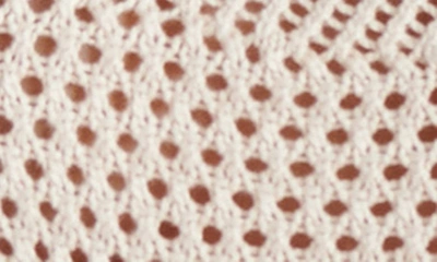 Steve Madden Hannah Crochet Sweater In Oatmeal