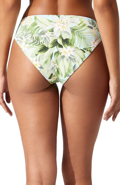 Shop Tommy Bahama Paradise Fronds Reversible Hipster Bikini Bottoms In Tea Leaf Rev