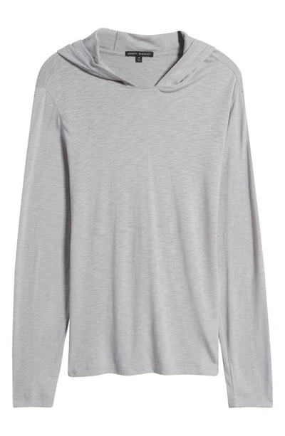 Shop Robert Barakett Gambo Hooded Long Sleeve T-shirt In Grey
