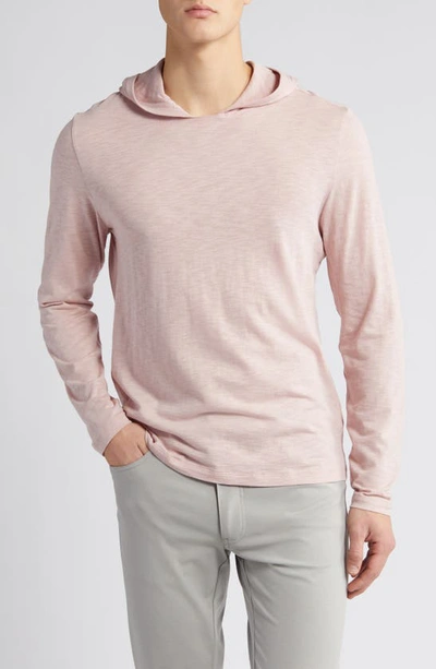 Shop Robert Barakett Gambo Hooded Long Sleeve T-shirt In Coral