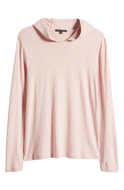 Robert Barakett Gambo Hooded Long Sleeve T-shirt In Coral