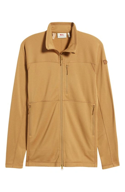 Fjall Raven Abisko Lite Fleece Jacket In Buckwheat Brown